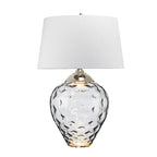 Quintiesse Samara Large Table Lamp Smoke Tinted Glass