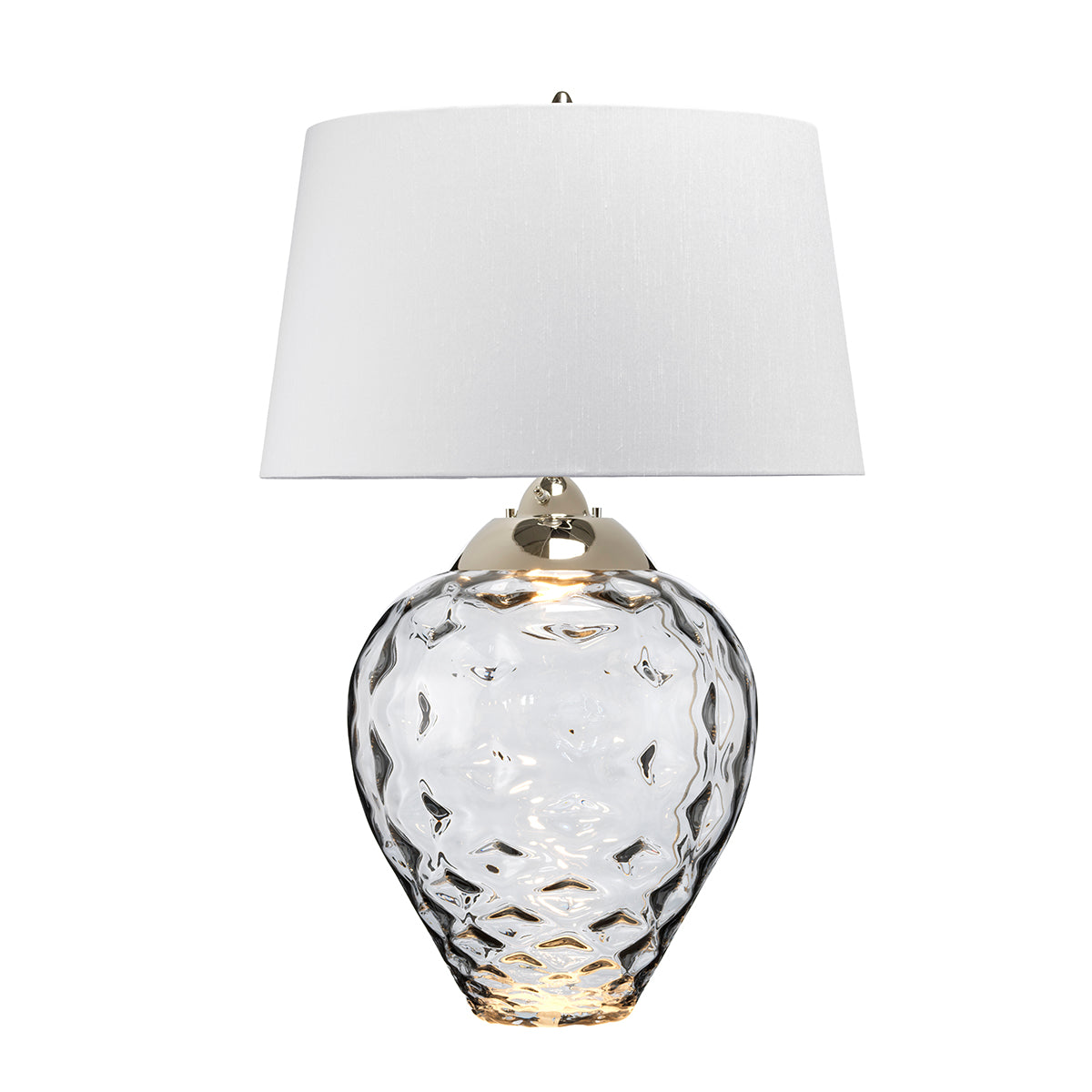 Quintiesse Samara Large Table Lamp Smoke Tinted Glass