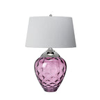 Quintiesse Samara Table Lamp Polished Nickel Plum