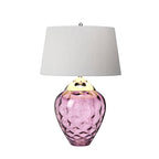 Quintiesse Samara Table Lamp Polished Nickel Plum