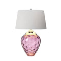 Quintiesse Samara Table Lamp Polished Nickel Plum
