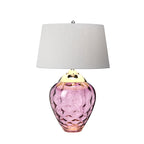 Quintiesse Samara Table Lamp Polished Nickel Plum