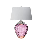 Quintiesse Samara Table Lamp Polished Nickel Plum