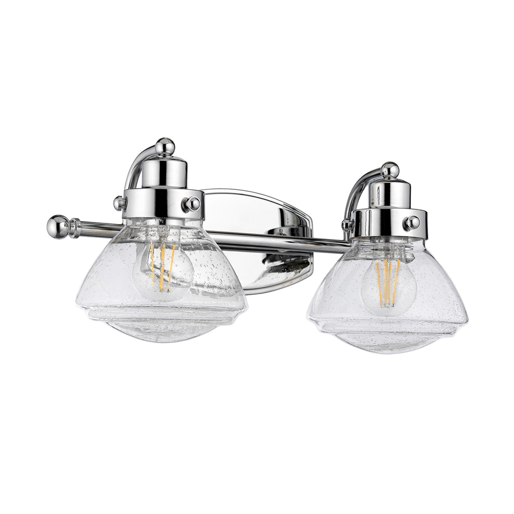 Quintiesse Scholar 2 Light Wall Light Polished Chrome