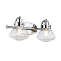 Quintiesse Scholar 2 Light Wall Light Polished Chrome