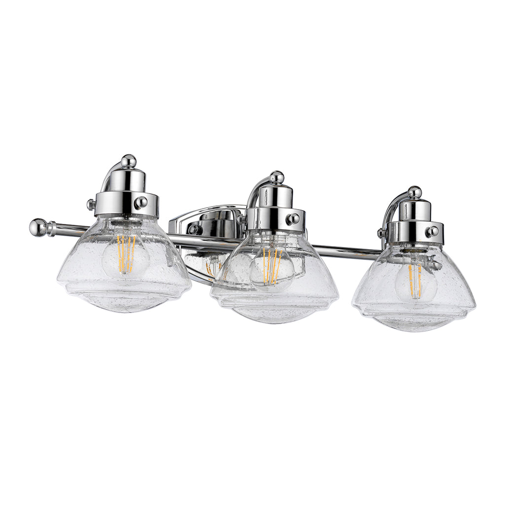 Quintiesse Scholar 3 Light Wall Light Polished Chrome