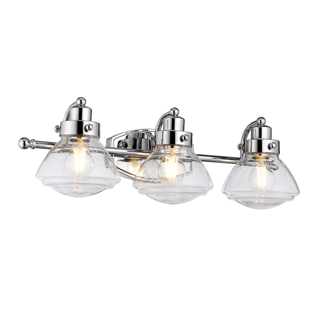 Quintiesse Scholar 3 Light Wall Light Polished Chrome