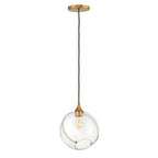 Quintiesse Skye 1 Light Pendant Light Heritage Brass