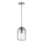Elstead Sola 1 Light Pendant Light in Polished Nickel