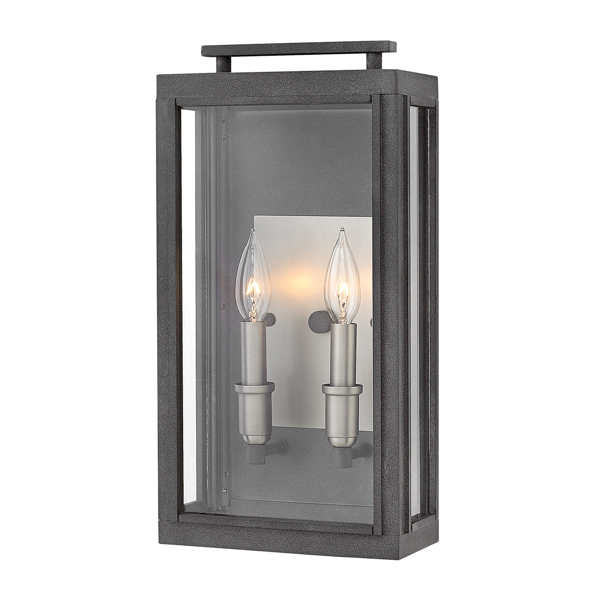 Quintiesse Sutcliffe 2 Light Wall Lantern Antique Nickel