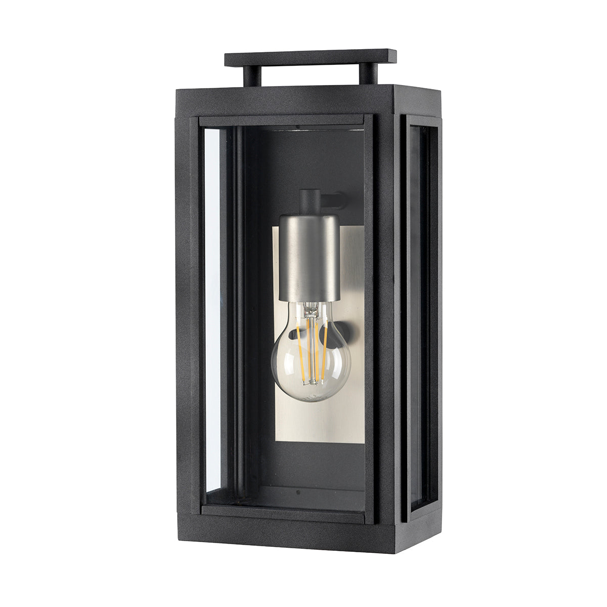 Quintiesse Sutcliffe 1 Light Wall Lantern Antique Nickel