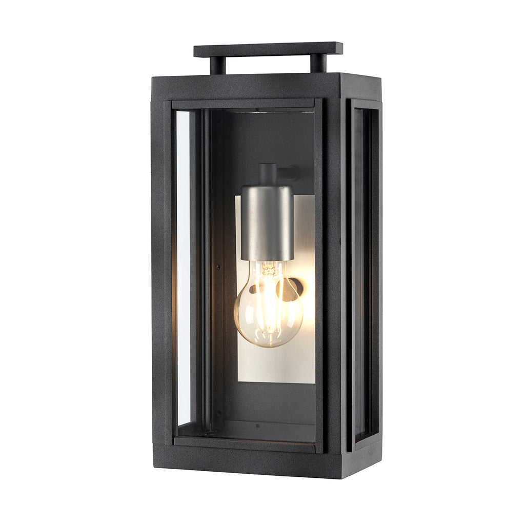 Quintiesse Sutcliffe 1 Light Wall Lantern Antique Nickel