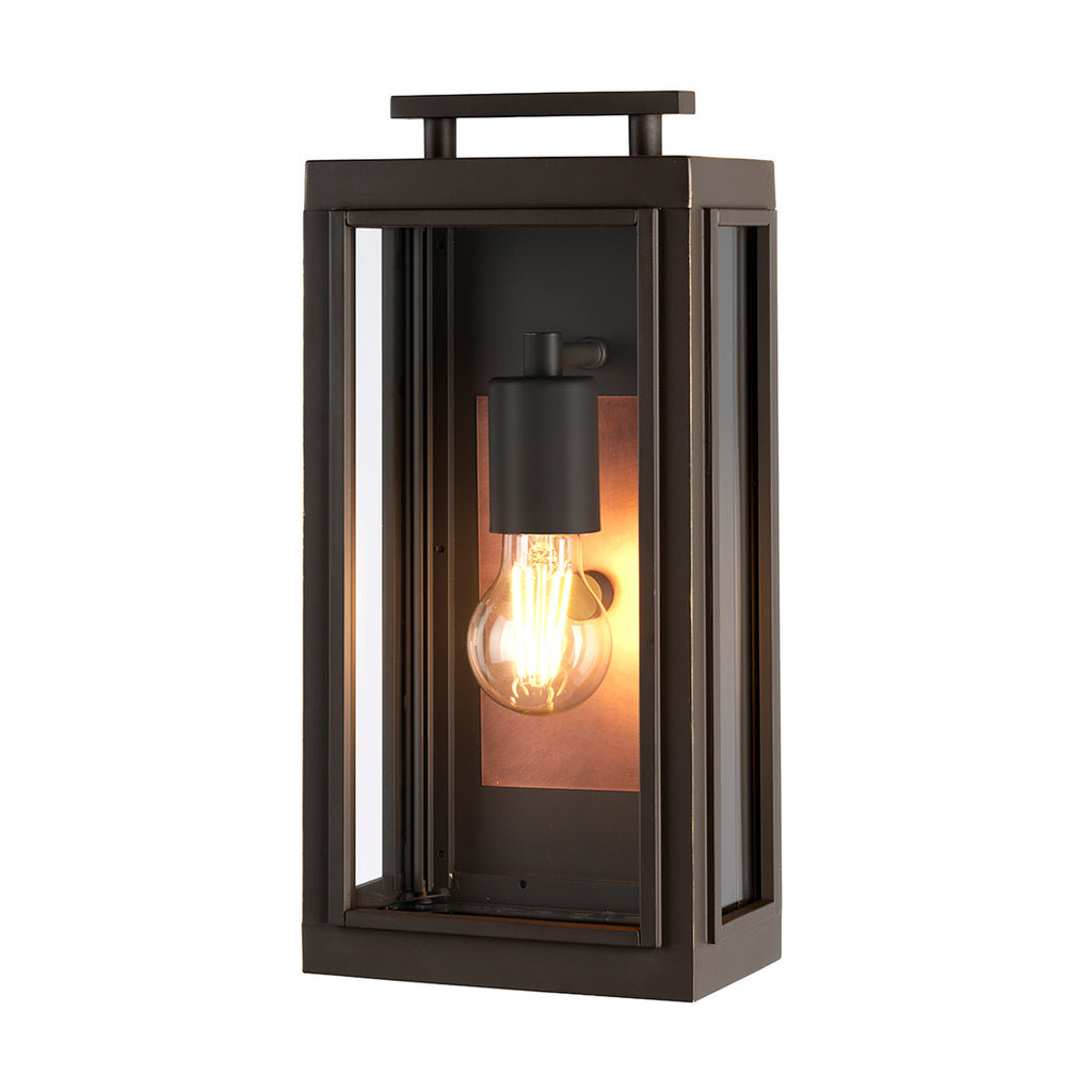 Quintiesse Sutcliffe Wall Lantern Oil Rubbed Bronze Copper