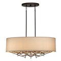 Elstead Taiko 5 Light Island Pendant Light in Olde Bronze