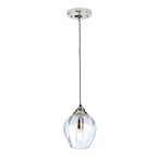 Elstead Tiber 1 Light Pendant Light in Polished Nickel