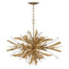Quintiesse Vida 13 Light Wide Pendant Light Burnished Gold