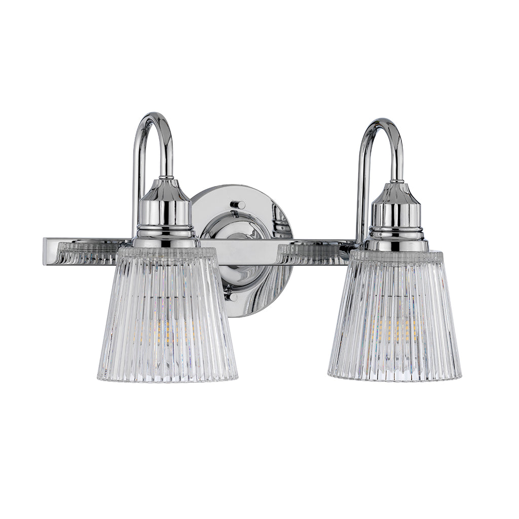 Quintiesse Addison 2 Light Wall Light Polished Chrome