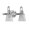 Quintiesse Addison 2 Light Wall Light Polished Chrome