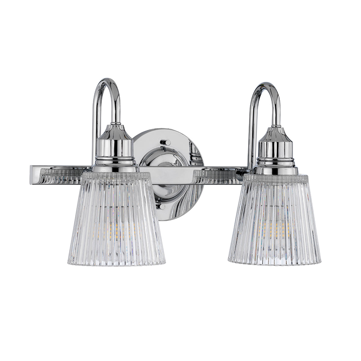 Quintiesse Addison 2 Light Wall Light Polished Chrome