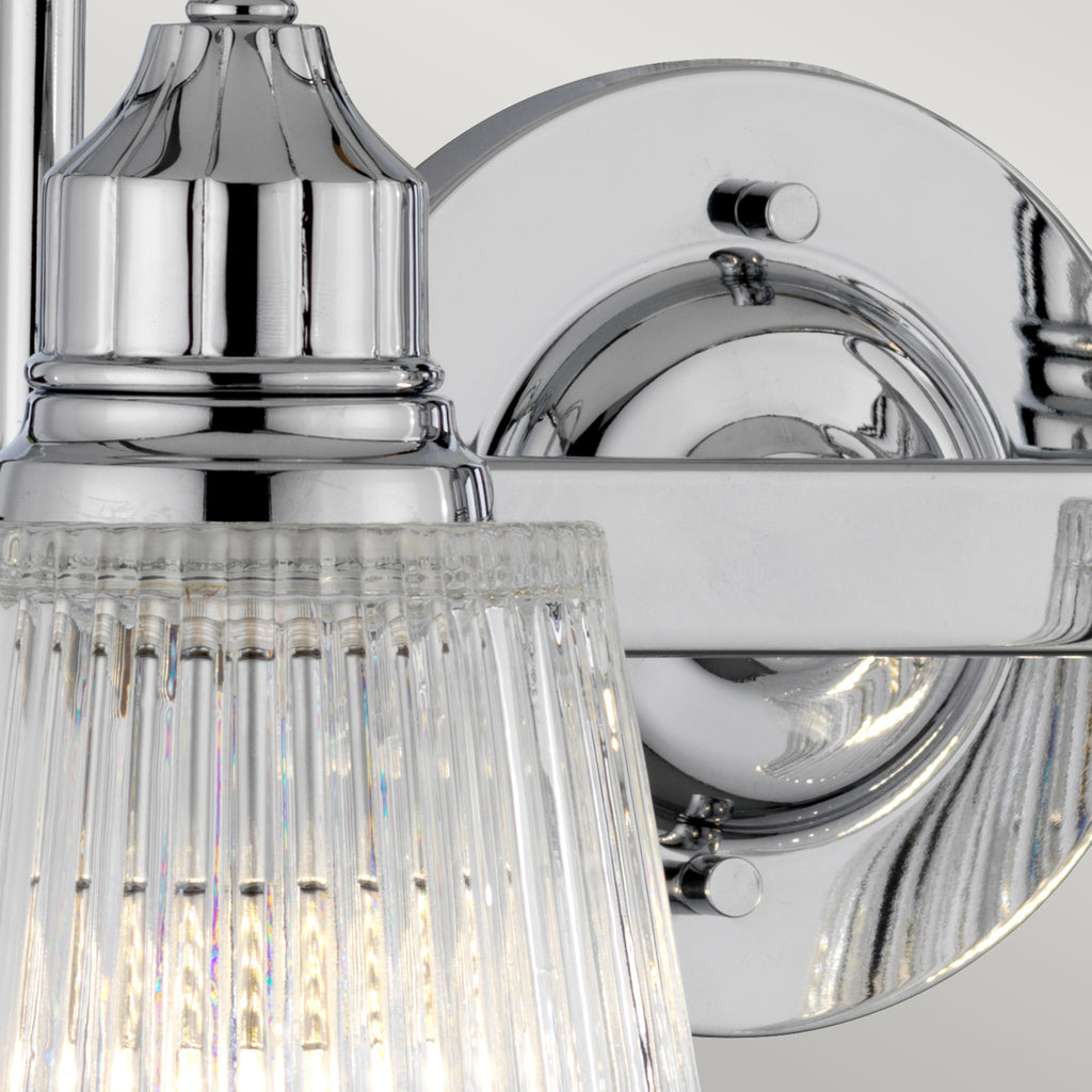 Quintiesse Addison 2 Light Wall Light Polished Chrome