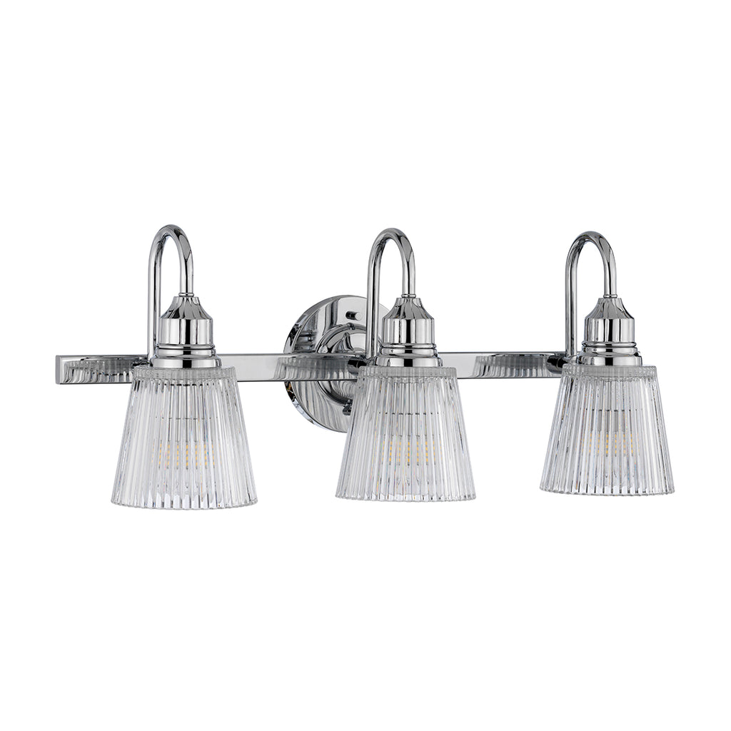 Quintiesse Addison 3 Light Wall Light Polished Chrome