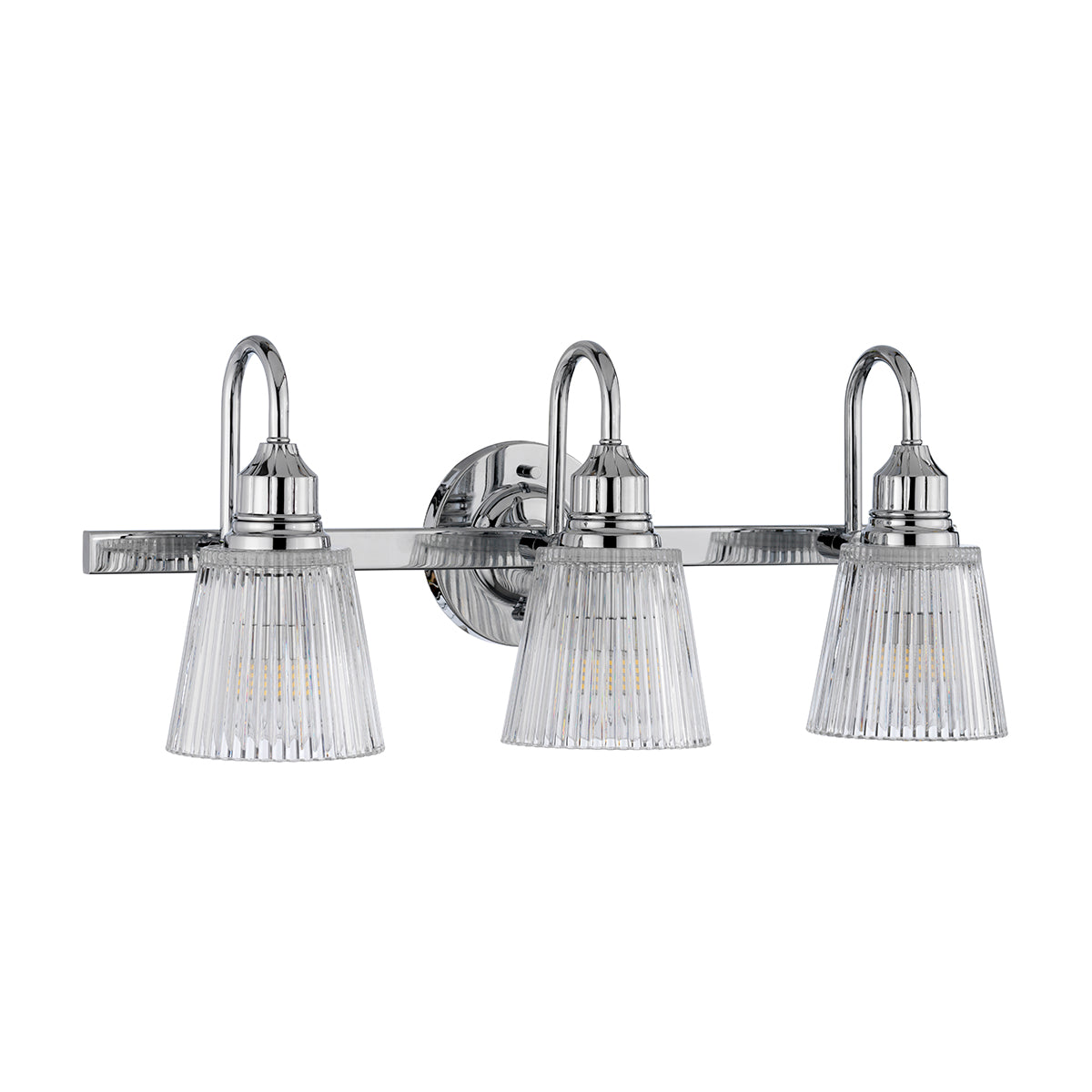 Quintiesse Addison 3 Light Wall Light Polished Chrome