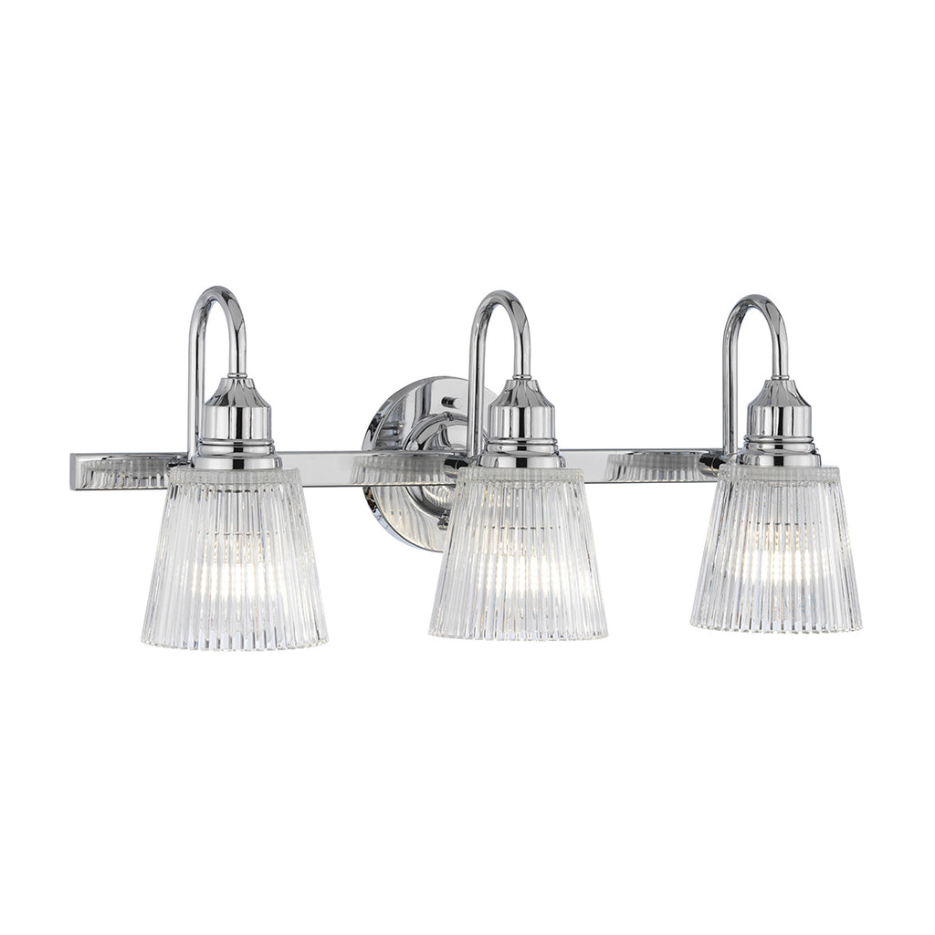 Quintiesse Addison 3 Light Wall Light Polished Chrome
