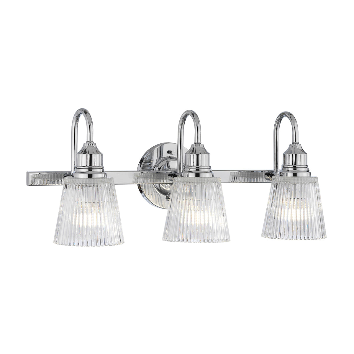 Quintiesse Addison 3 Light Wall Light Polished Chrome