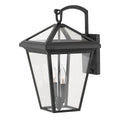 Quintiesse Alford Place Outdoor 2 Light Medium Wall Lantern in Museum Black