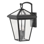 Quintiesse Alford Place Outdoor 2 Light Medium Wall Lantern in Museum Black