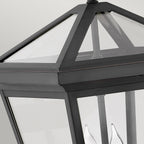 Quintiesse Alford Place Outdoor 2 Light Medium Wall Lantern in Museum Black