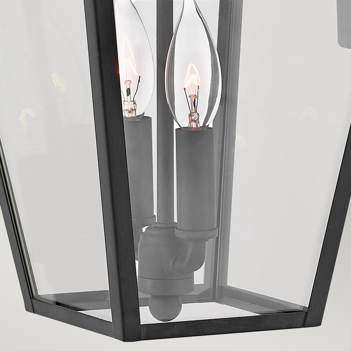 Quintiesse Alford Place Outdoor 2 Light Medium Wall Lantern in Museum Black