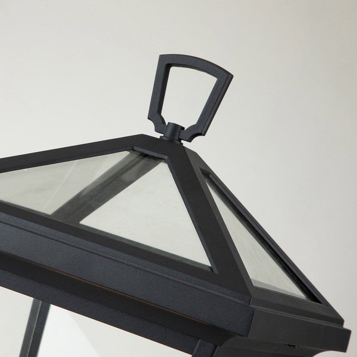 Quintiesse Alford Place Outdoor 2 Light Pedestal Lantern in Museum Black