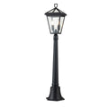 Quintiesse Alford Place Outdoor 2 Light Pillar Lantern in Museum Black