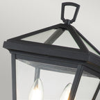 Quintiesse Alford Place Outdoor 2 Light Pillar Lantern in Museum Black