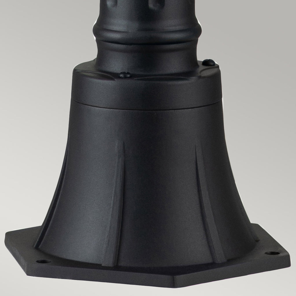 Quintiesse Alford Place Outdoor 2 Light Pillar Lantern in Museum Black