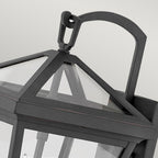 Quintiesse Alford Place Outdoor 2 Light Small Wall Lantern in Museum Black
