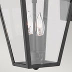 Quintiesse Alford Place Outdoor 2 Light Small Wall Lantern in Museum Black