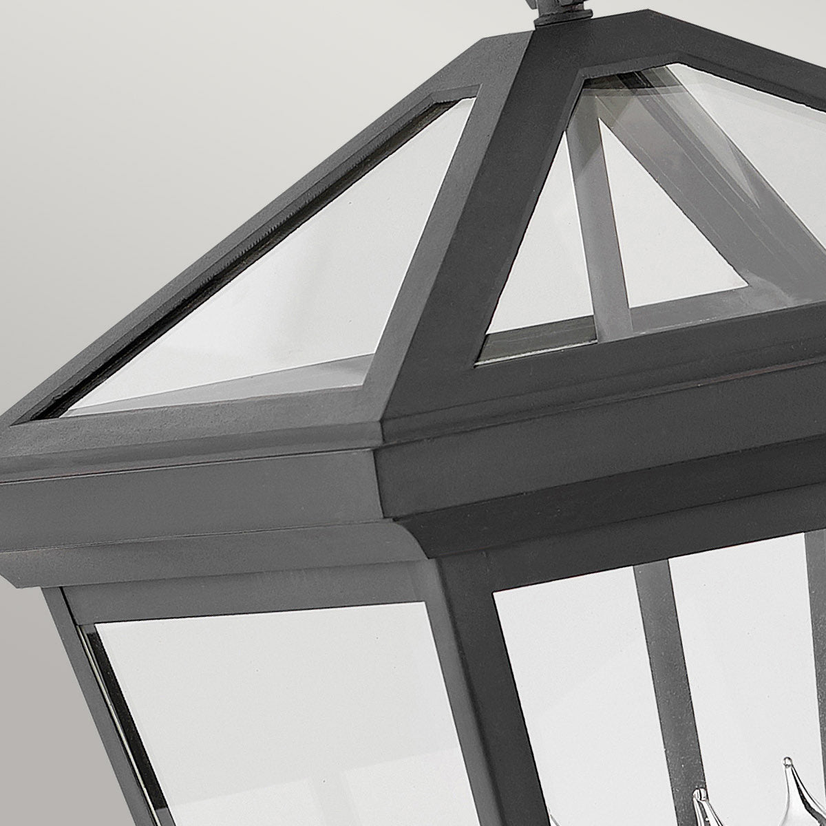 Quintiesse Alford Place Outdoor 3 Light Large Wall Lantern in Museum Black