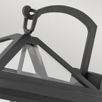 Quintiesse Alford Place Outdoor 3 Light Large Wall Lantern in Museum Black
