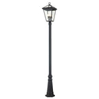 Quintiesse Alford Place Outdoor 4 Light Lamp Post in Museum Black