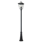 Quintiesse Alford Place Outdoor 4 Light Lamp Post in Museum Black