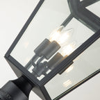 Quintiesse Alford Place Outdoor 4 Light Lamp Post in Museum Black
