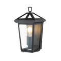 Quintiesse Alford Place Outdoor Half Lantern in Museum Black