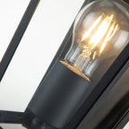 Quintiesse Alford Place Outdoor Half Lantern in Museum Black