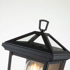 Quintiesse Alford Place Outdoor Half Lantern in Museum Black