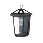 Quintiesse Alford Place Outdoor Half Lantern in Museum Black