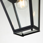 Quintiesse Alford Place Outdoor Small Chain Lantern in Museum Black