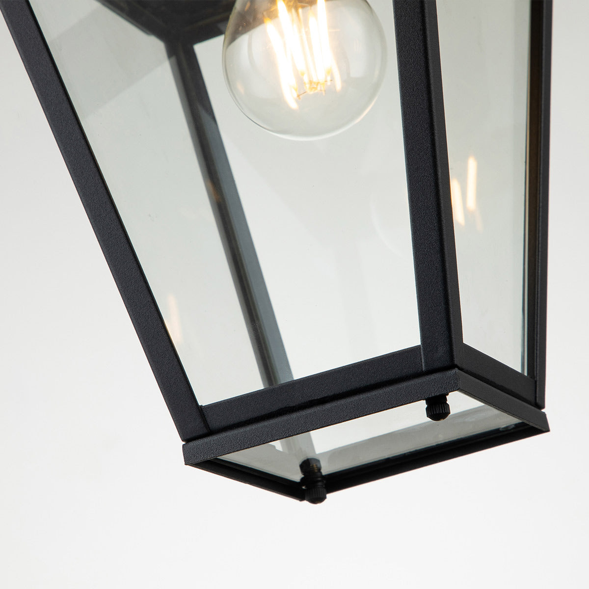 Quintiesse Alford Place Outdoor Small Chain Lantern in Museum Black