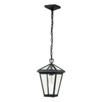 Quintiesse Alford Place Outdoor Small Chain Lantern in Museum Black